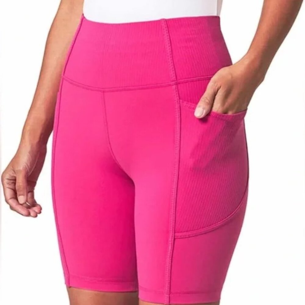 Mondetta Women’s High Waist Biker Short - Pink